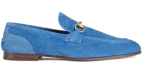 gucci sky blue loafers|Gucci blue suede loafers.